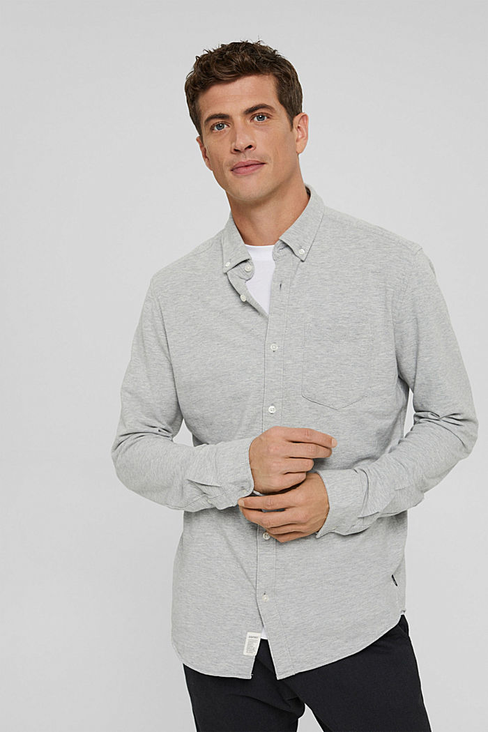 Jersey shirt made of 100% cotton, LIGHT GREY, detail image number 5