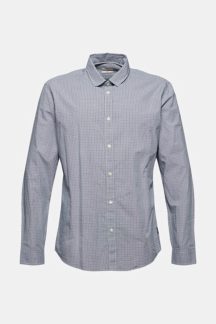Checked shirt made of 100% organic cotton, WHITE, overview