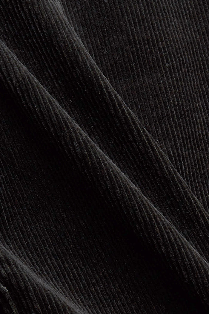 Surchemise en velours côtelé de coton biologique, ANTHRACITE, detail image number 4
