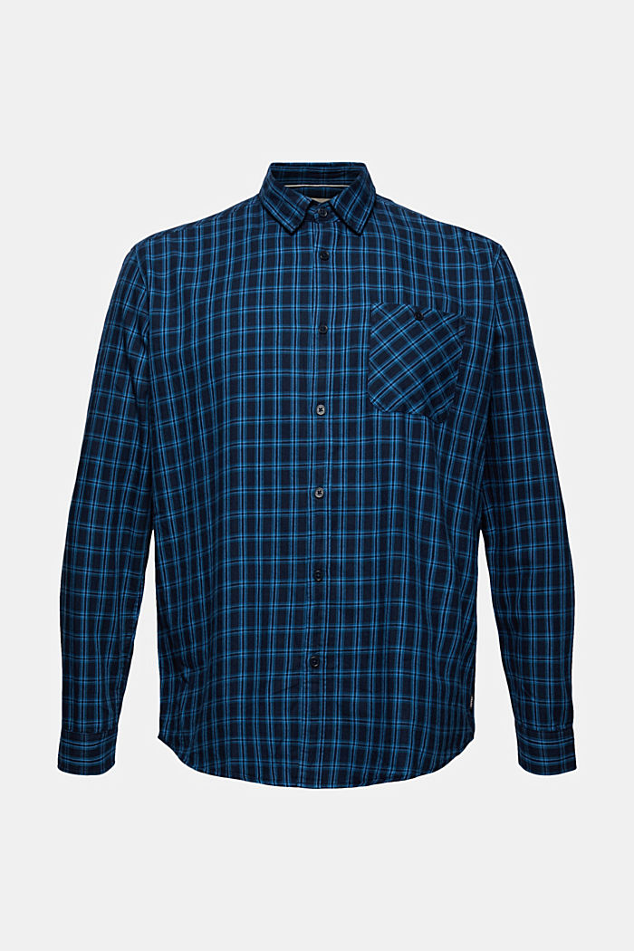 Check shirt made of 100% organic cotton, NAVY, detail image number 5