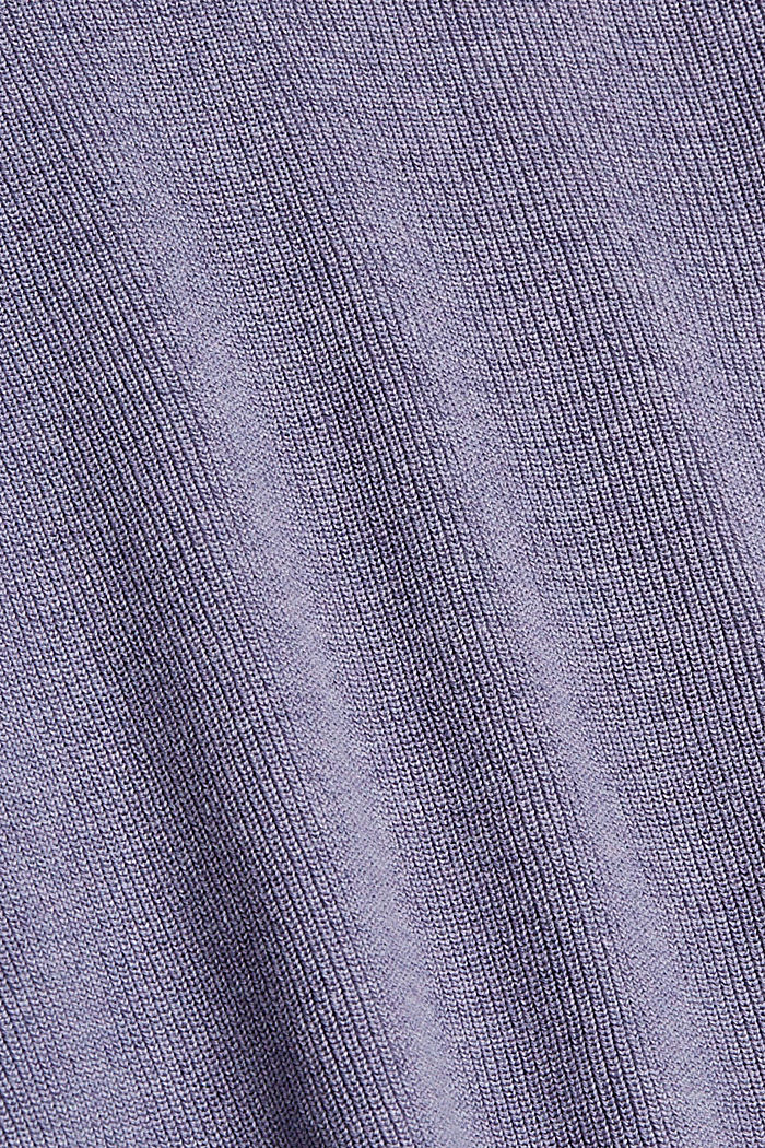 Knitted jumper made of 100% organic cotton, MAUVE, detail image number 4