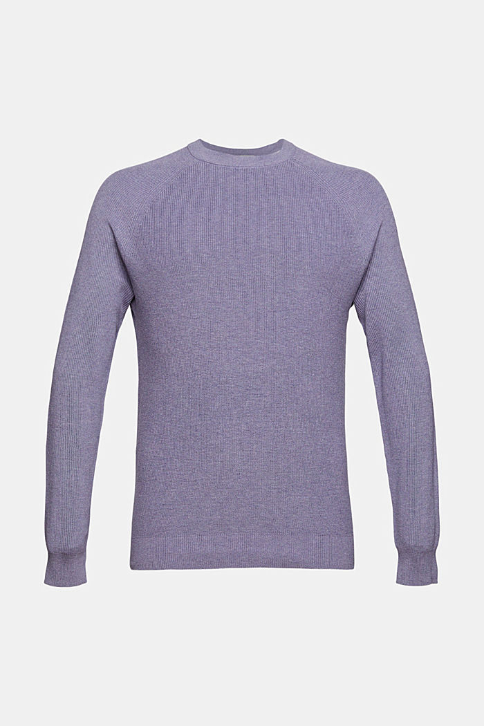 Knitted jumper made of 100% organic cotton, MAUVE, detail image number 5