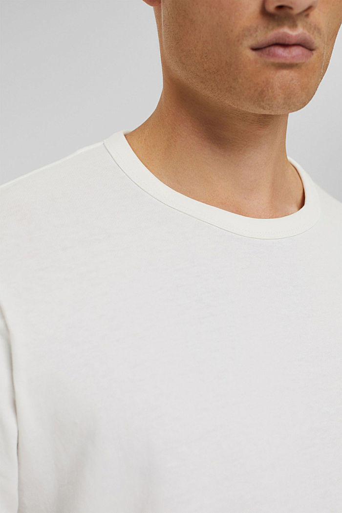 T-shirt made of 100% organic cotton, OFF WHITE, detail image number 1