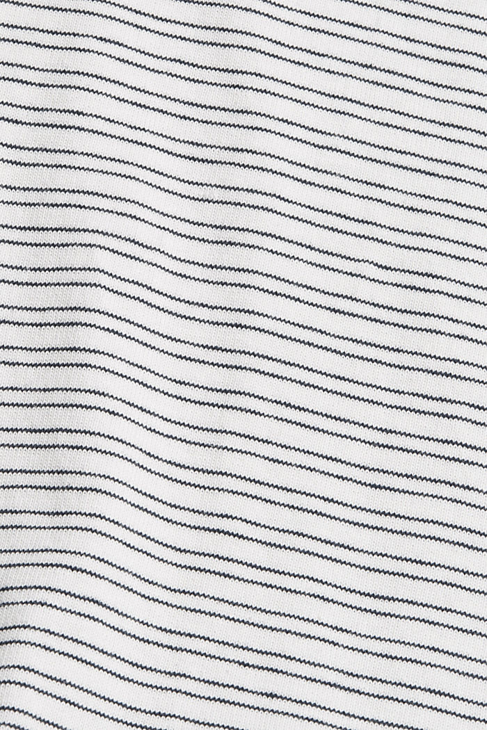 Striped jersey T-shirt, 100% organic cotton, OFF WHITE, detail image number 5