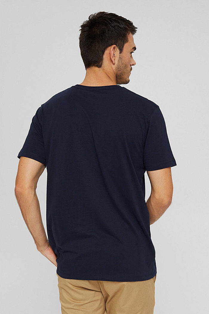 Jersey T-shirt with a pocket, organic cotton, NAVY, detail image number 3