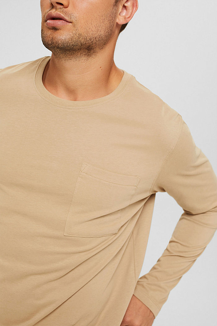 Camiseta de manga larga confeccionada en jersey de algodón ecológico