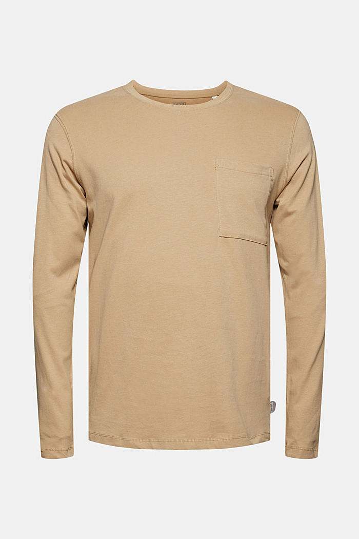 T-shirt en jersey de coton biologique, BEIGE, detail image number 6