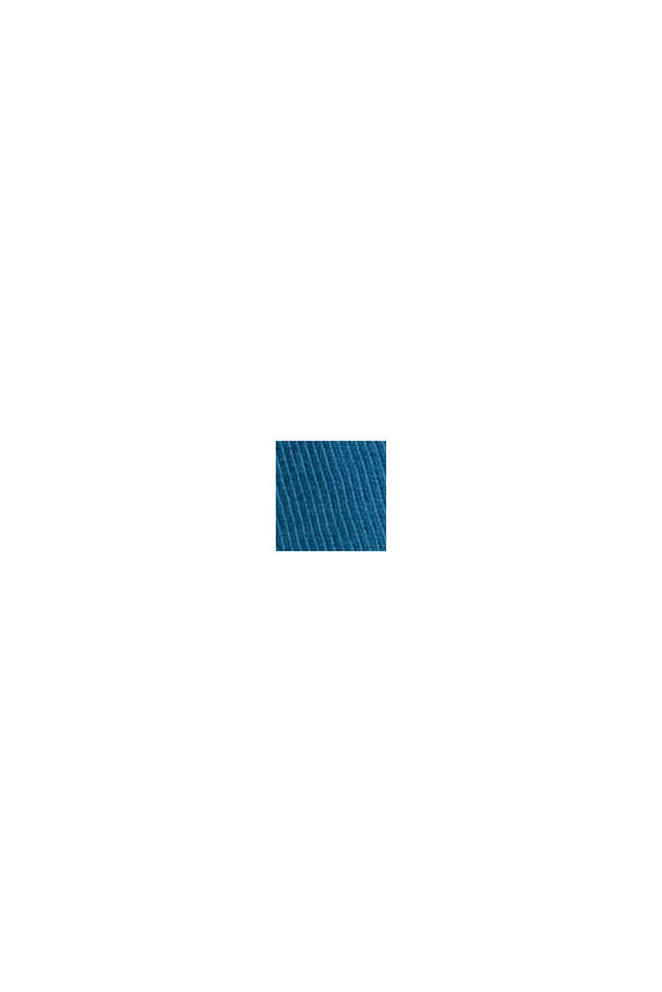 Maglia a manica lunga in jersey di cotone biologico, PETROL BLUE, swatch