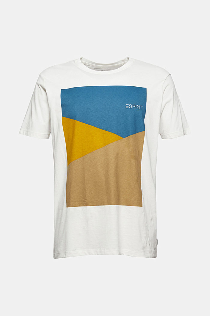 Dżersejowy T-shirt z nadrukiem, 100% bawełny ekologicznej