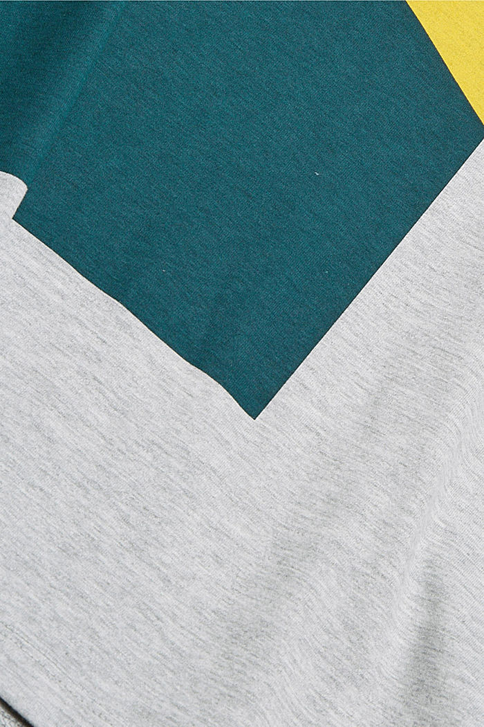 Jersey T-shirt with a print made of organic cotton, LIGHT GREY, detail image number 5