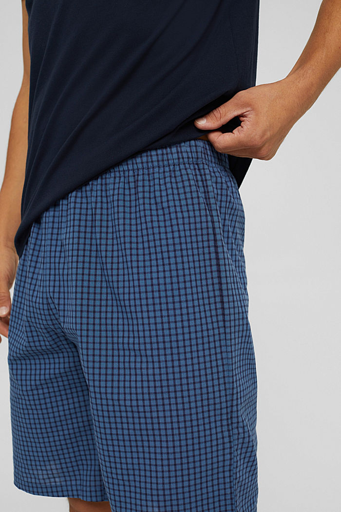 Krótka piżama ze 100% bawełny ekologicznej, NAVY, detail image number 3