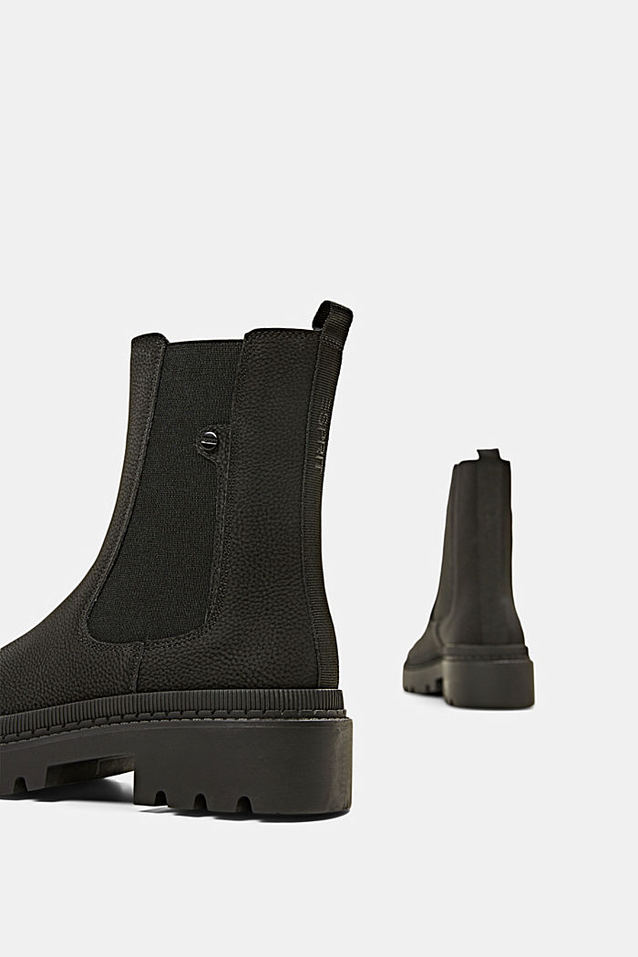 Faux leather ankle boots, BLACK, detail image number 5