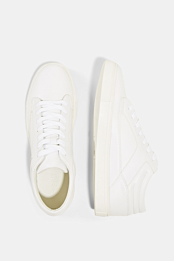 Faux leather trainers, WHITE, detail image number 1