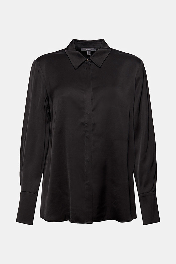 Satin blouse with LENZING™ ECOVERO™