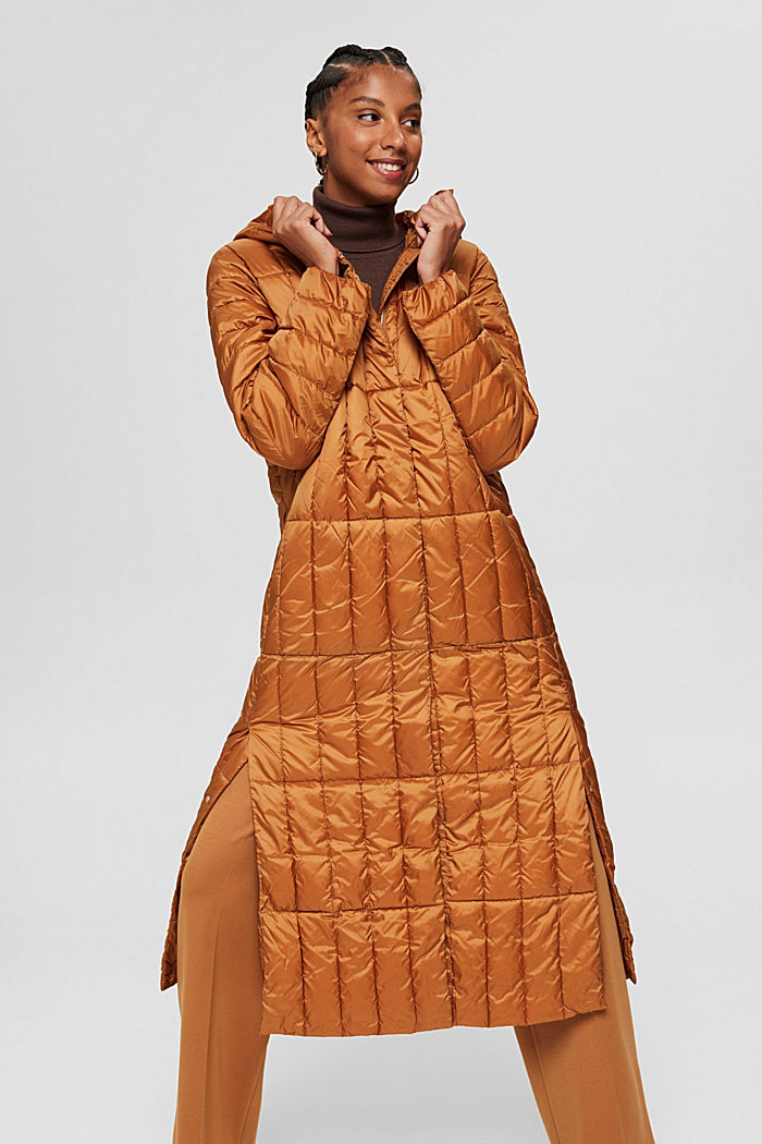 Recycled: 3M™ Thinsulate™ quilted coat, CARAMEL, detail image number 0