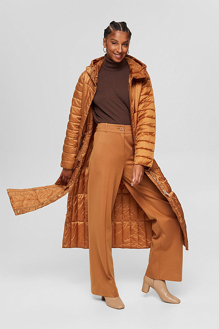 Recycled: 3M™ Thinsulate™ quilted coat, CARAMEL, detail image number 6