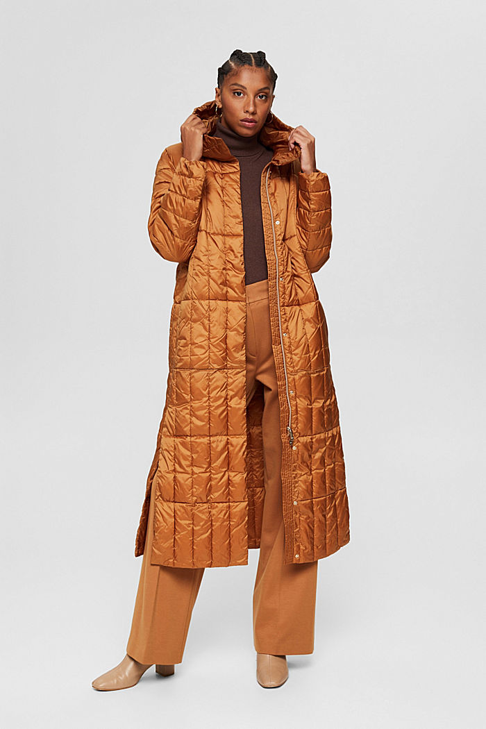 Recycled: 3M™ Thinsulate™ quilted coat, CARAMEL, detail image number 1