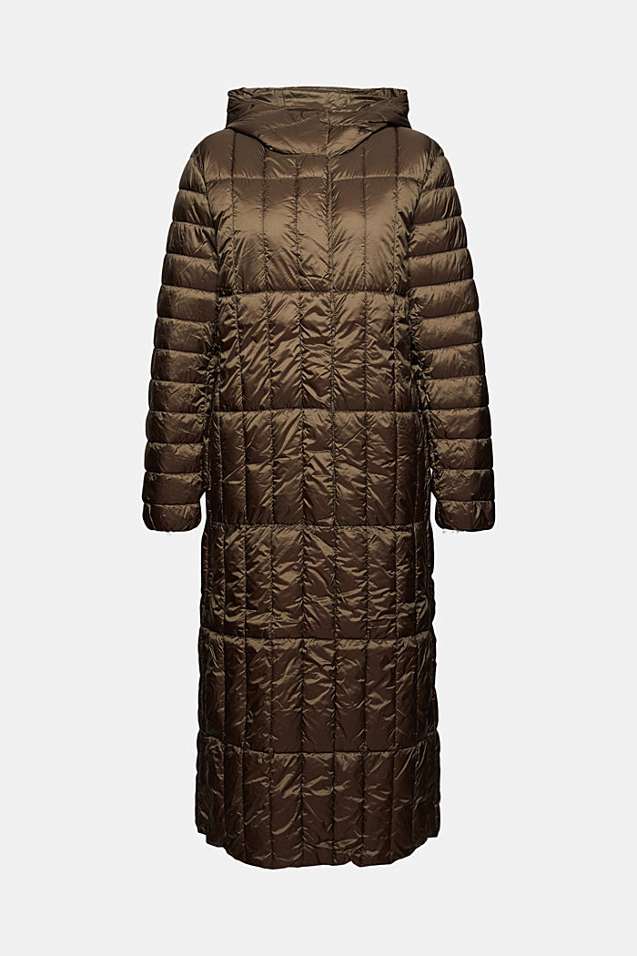 Recycled: 3M™ Thinsulate™ quilted coat, DARK KHAKI, overview