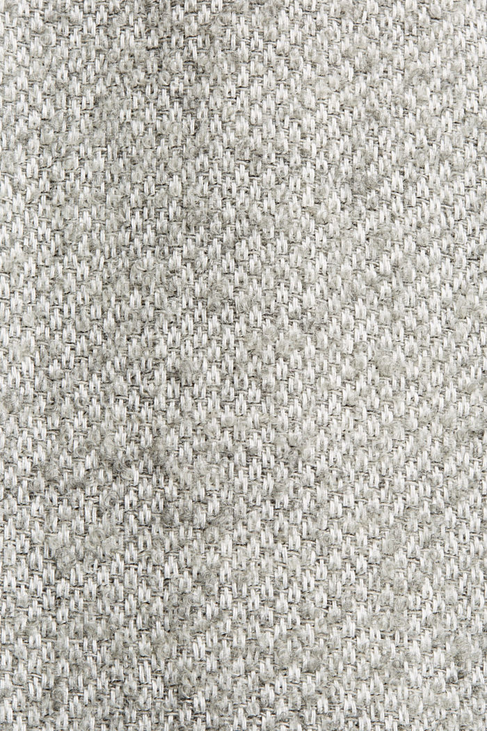 Mit recycelter Wolle: zweireihiger Mantel, LIGHT GREY, detail image number 4