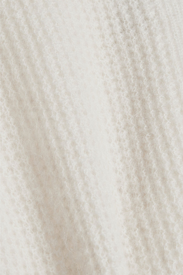 Sisältää alpakkaa/villaa: neulepusero V-pääntiellä, ICE, detail image number 4