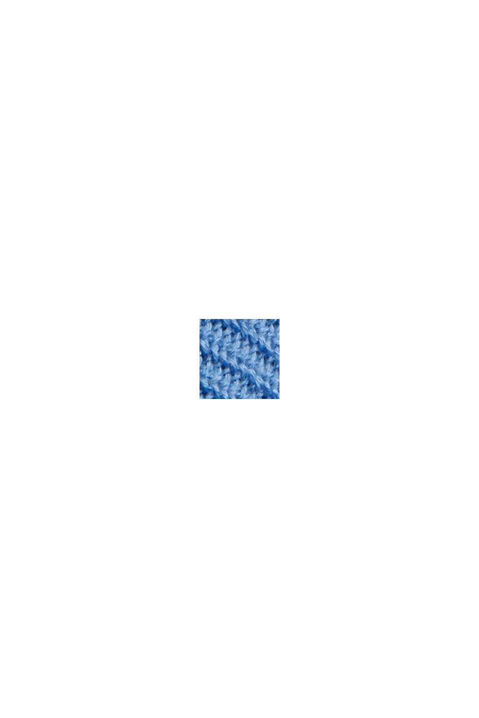 Sweter z mieszanki materiałów z bawełną ekologiczną, BRIGHT BLUE, swatch