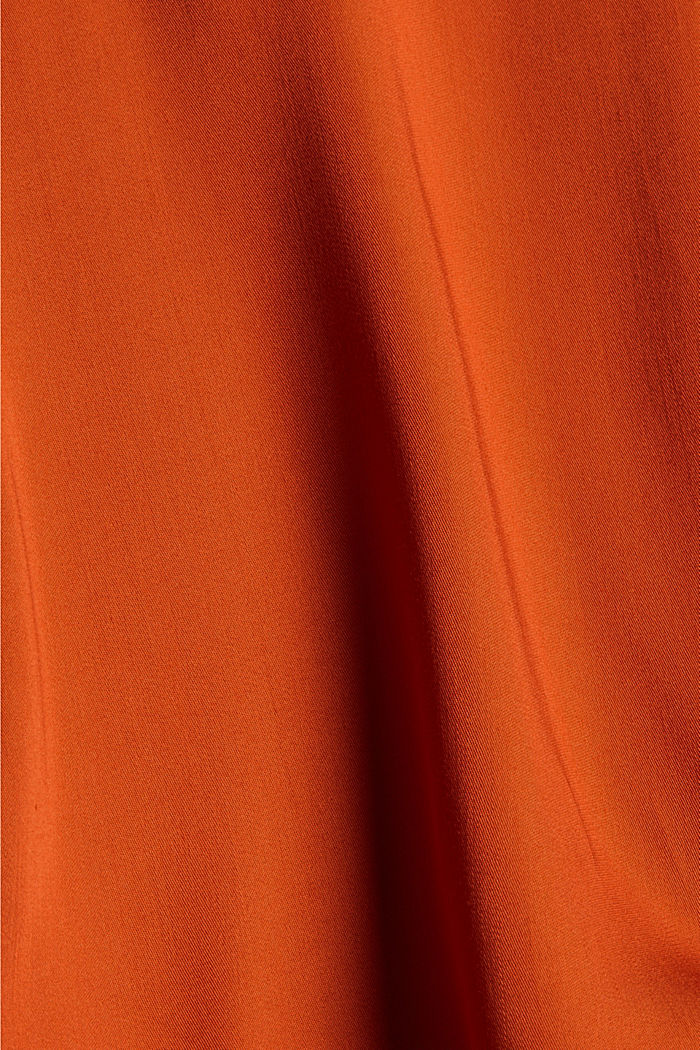 Blouse top with LENZING™ ECOVERO™, TERRACOTTA, detail image number 4