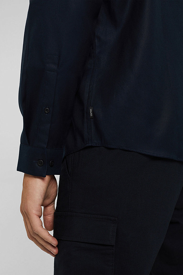 Shirt made of TENCEL™ and cotton, NAVY, detail image number 2