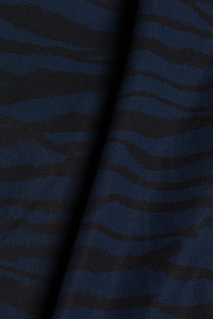 Patterned shirt made of 100% organic cotton, DARK BLUE, detail image number 4