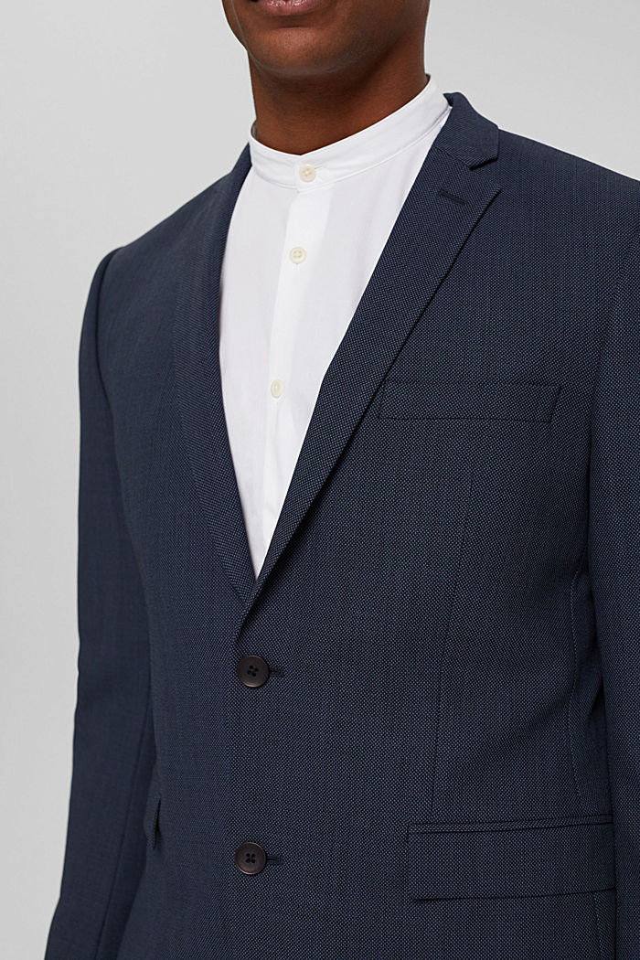 JOGG SUIT tailored jacket, wool blend, BLUE, detail image number 2