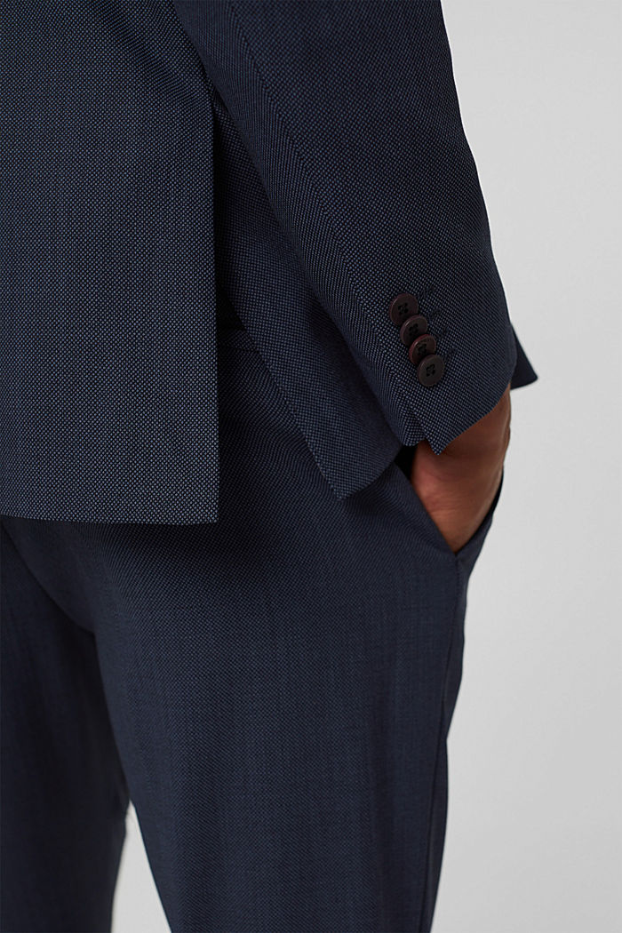 JOGG SUIT tailored jacket, wool blend, BLUE, detail image number 5