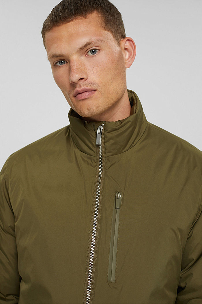 Recycled: jacket with down filling, LIGHT KHAKI, detail image number 5