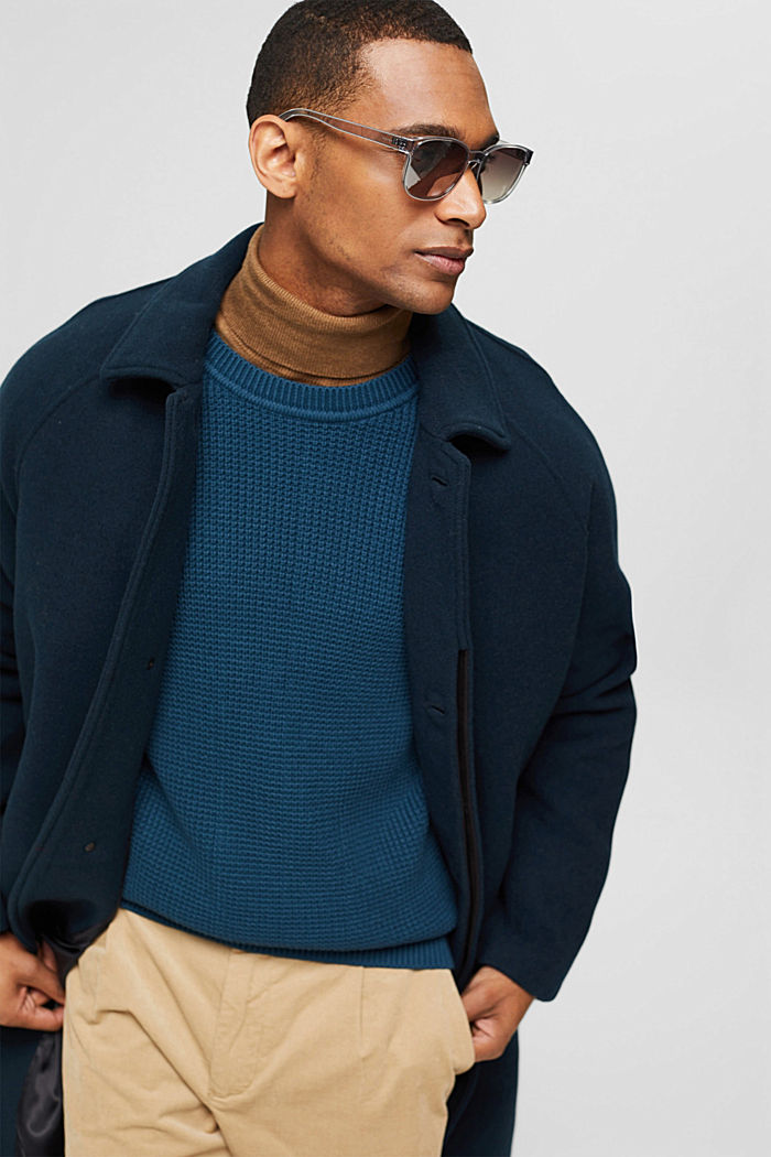 Knitted jumper in pima cotton