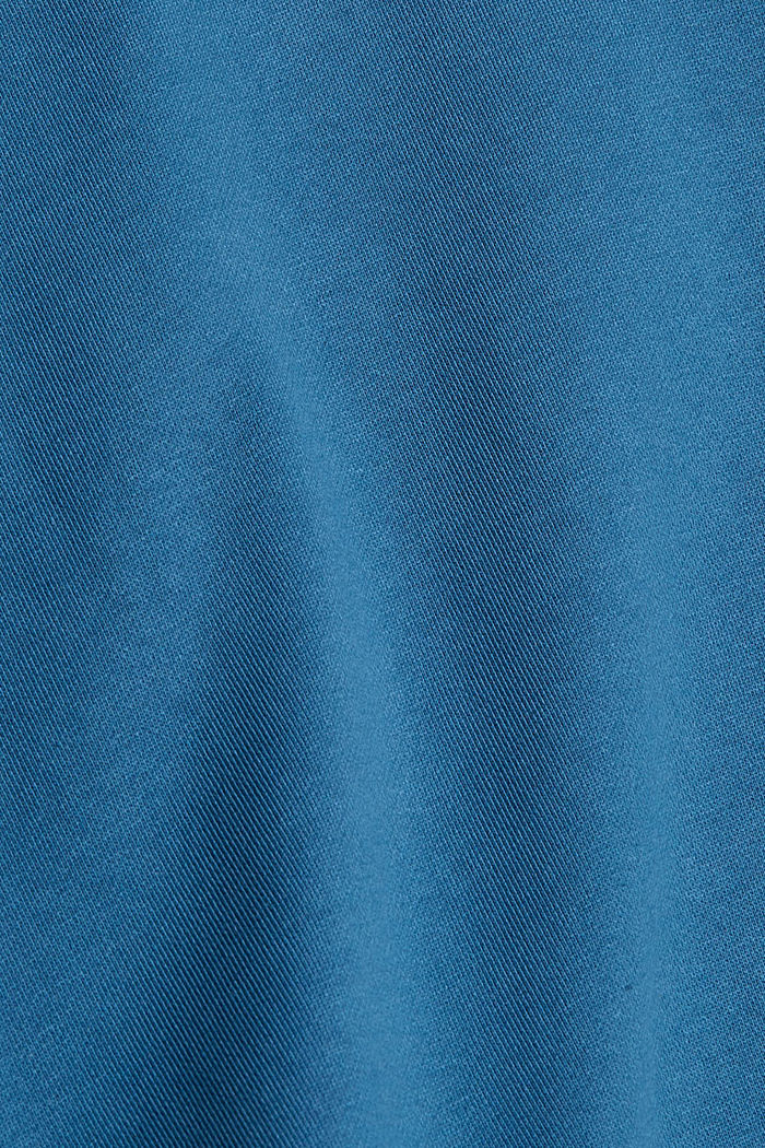 Cotton blend sweatshirt with TENCEL™, TEAL BLUE, detail image number 4