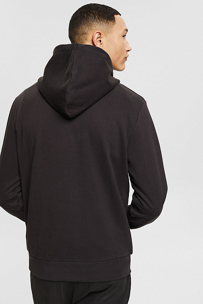 Hooded sweatshirt in blended cotton with TENCEL™, BROWN, detail image number 3