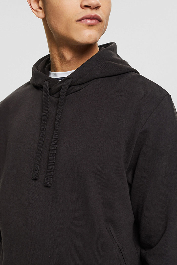Hooded sweatshirt in blended cotton with TENCEL™, BROWN, detail image number 2