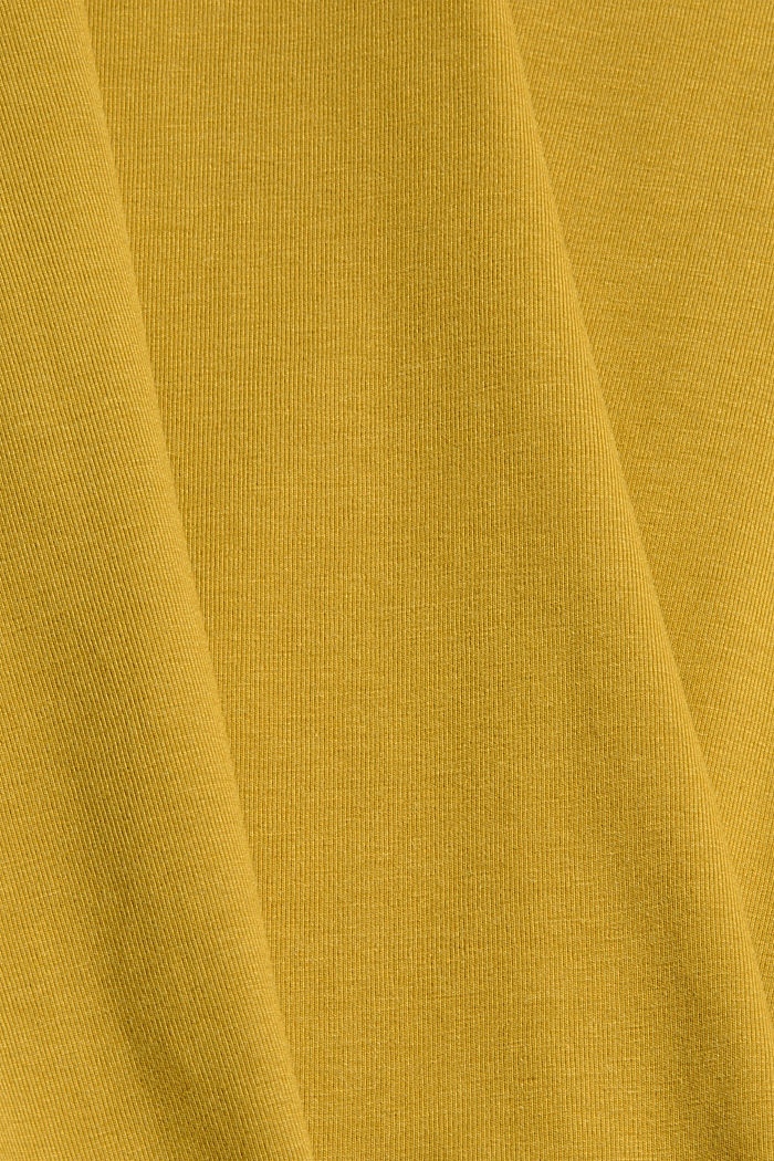 Jersey T-shirt met COOLMAX®, biologisch katoen, OLIVE, detail image number 4