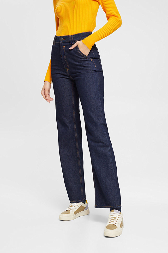 Straight leg jeans, BLUE RINSE, detail-asia image number 0