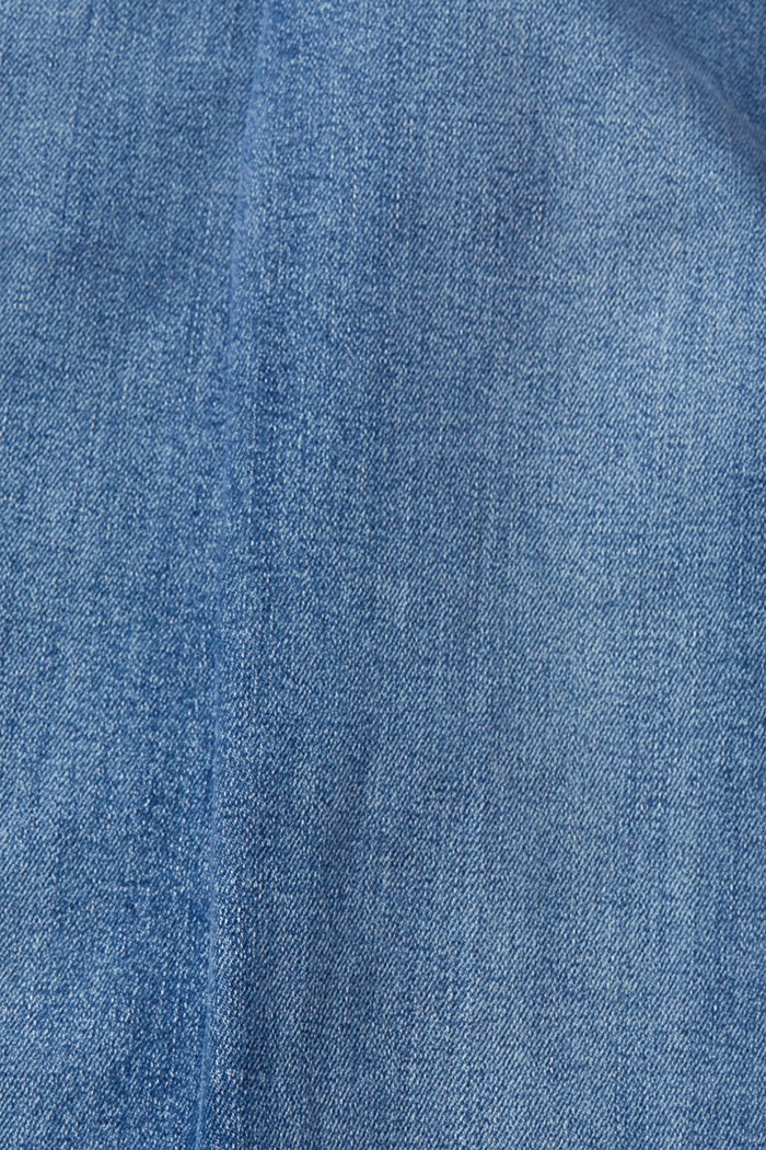 短版喇叭牛仔褲, BLUE MEDIUM WASHED, detail-asia image number 4