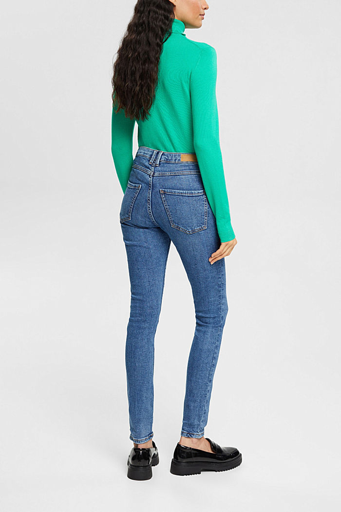 High-rise skinny jeans with TENCEL™, BLUE MEDIUM WASH, detail-asia image number 3