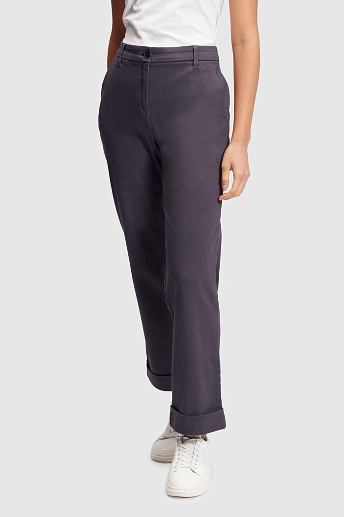 Straight leg chinos, ANTHRACITE, detail-asia image number 0