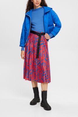 Graphic print midi skirt, RED, detail-asia image number 2