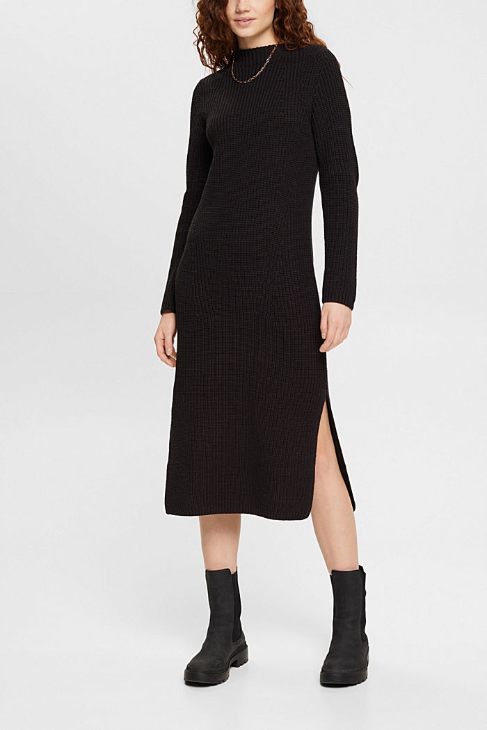 Knitted dress, BLACK, detail-asia image number 4