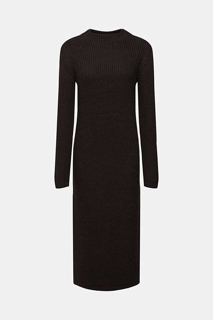 針織連身裙, 黑色, detail-asia image number 6