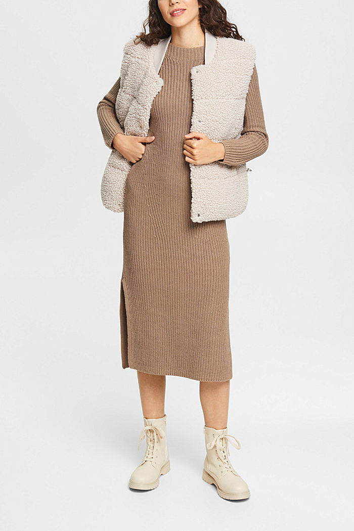 針織連身裙, 灰褐色, detail-asia image number 1