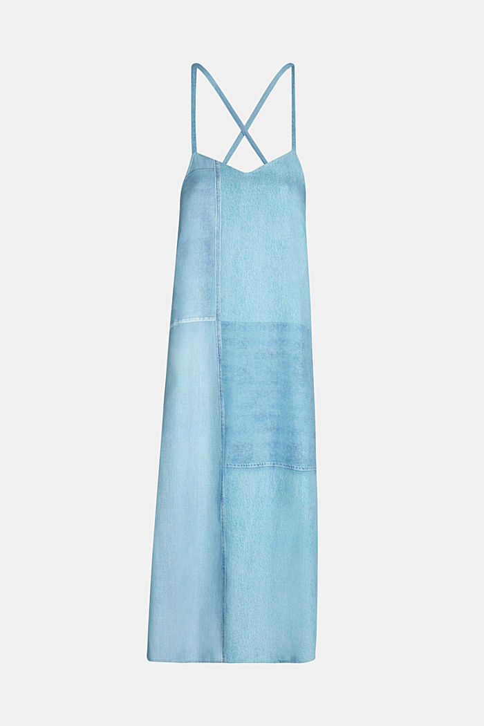 Denim Not Denim print slip dress, BLUE MEDIUM WASHED, detail-asia image number 4