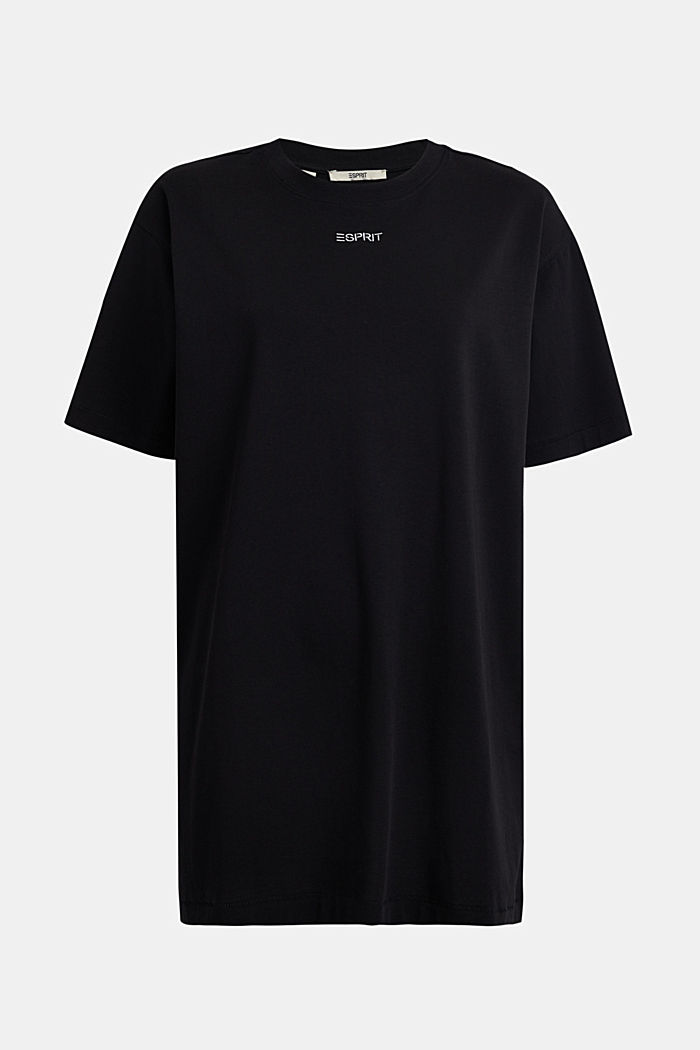 랜드스케이프 디지털 백 프린트 튜닉 드레스, BLACK, detail-asia image number 4