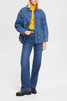 Denim blouse, BLUE MEDIUM WASHED, detail-asia image number 4
