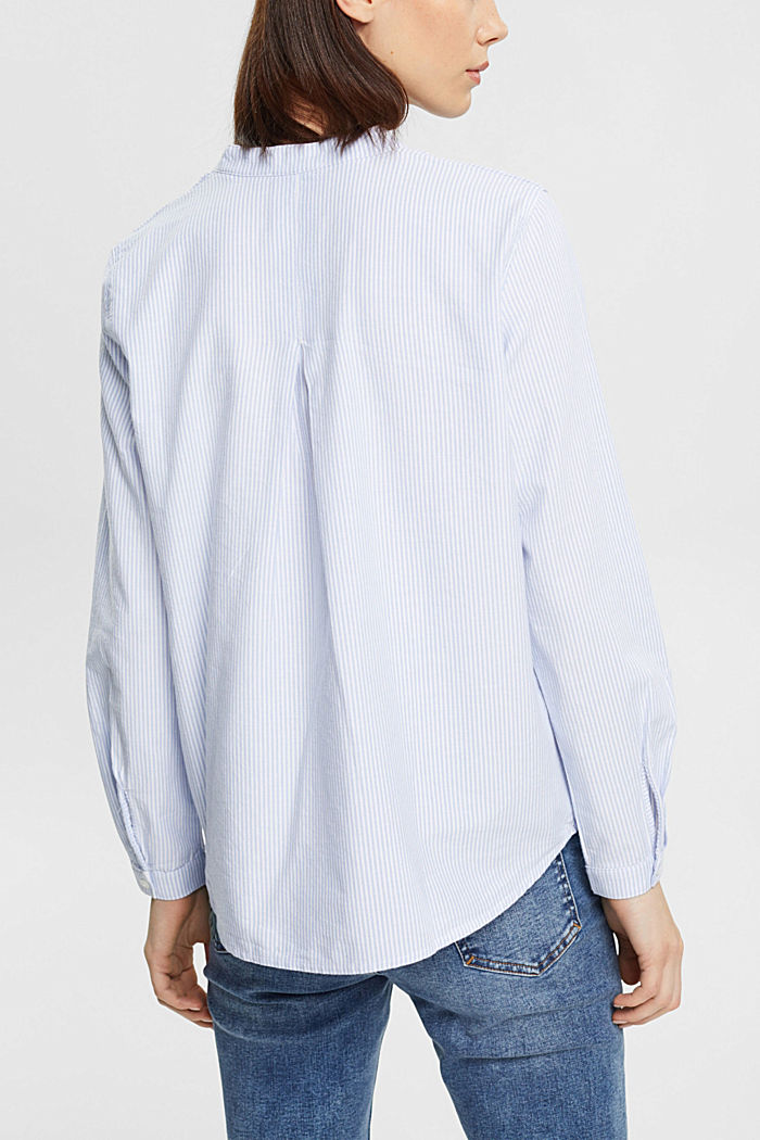 Long sleeved oxford striped blouse, LIGHT BLUE 3, detail-asia image number 3