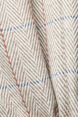 Patterned wool blend coat, LIGHT GREY, detail-asia image number 4