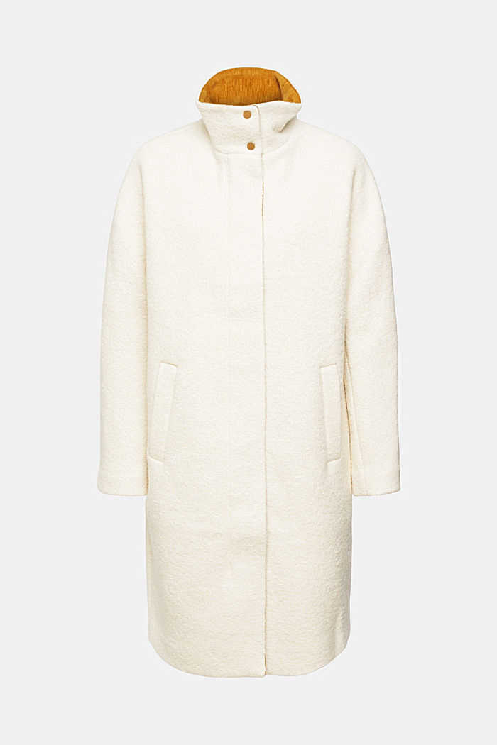 Wool blend coat, CREAM BEIGE, detail-asia image number 5